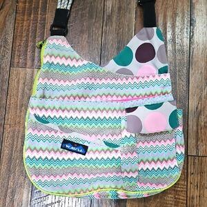 Kavu Multicolor Zigzag Crossbody Bag